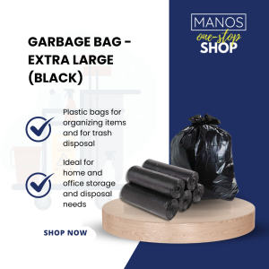 GARBAGE BAG XL BLACK / PACK