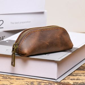 Dompet Koin Kulit Asli Minimalis Resleting | Dompet Kecil Praktis & Elegan