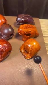 Rosewood Fish   Decompression Solid Wood Portable Chinese Percussion Instrument Buddhist Supplies Temple Home Use Fish Carving   Chinese block [ Free Shipping ]