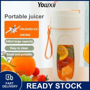 YOWXII  Portable Juicer Blender Rechargeable 340ML Electric Mini Fruit Blender