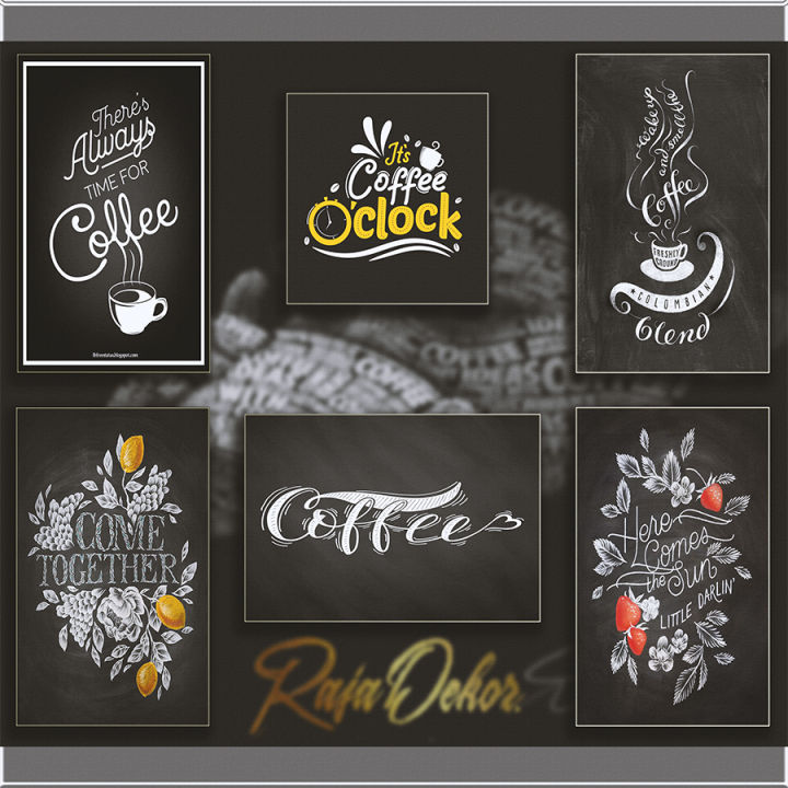 Hiasan Dinding Black Coffee, Dekorasi Kafe, Dekorasi Dinding Kamar