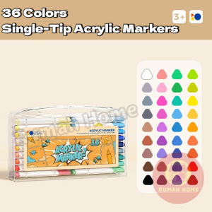 12–80 Colors Acrylic Marker Pen Set Washable Non Toxic Drawing Coloring Art Stationery for Kids Students