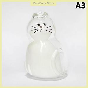 [PureZone] ที่เก็บผมรูปแมวพวงกุญแจแบบพกพาทำมือตุ๊กตารูปแมวอุปกรณ์เสริมพวงกุญแจ