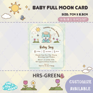 [18PCS/SET]  Baby Fullmoon Card - [ Baby Horse ]