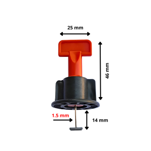 Alat Perata Pasang Nat Keramik Tipe Putar 1.5mm Ekonomi Tile Spacer Leveling System