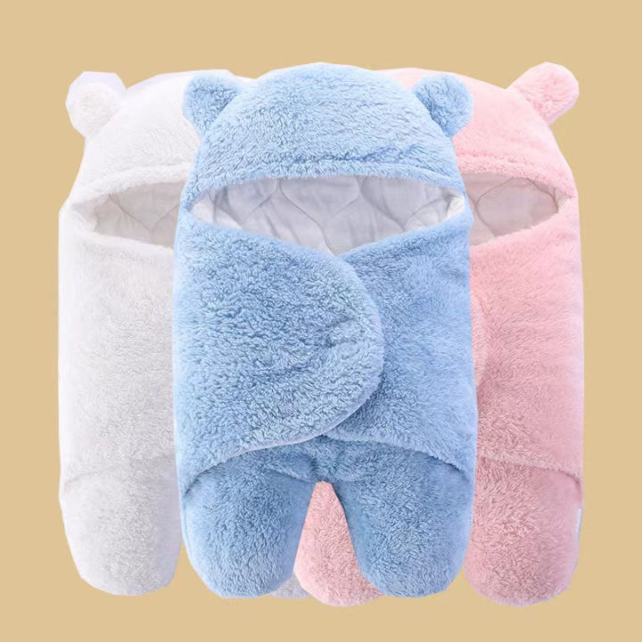 thumbnail image 2 of Baby Winter Essentials LLmoway Infant Knit Receiving Blanket Newborn Winter Warm Essentials 0-12Months Beige Baby Swaddle Sleep Sack 2 of 13