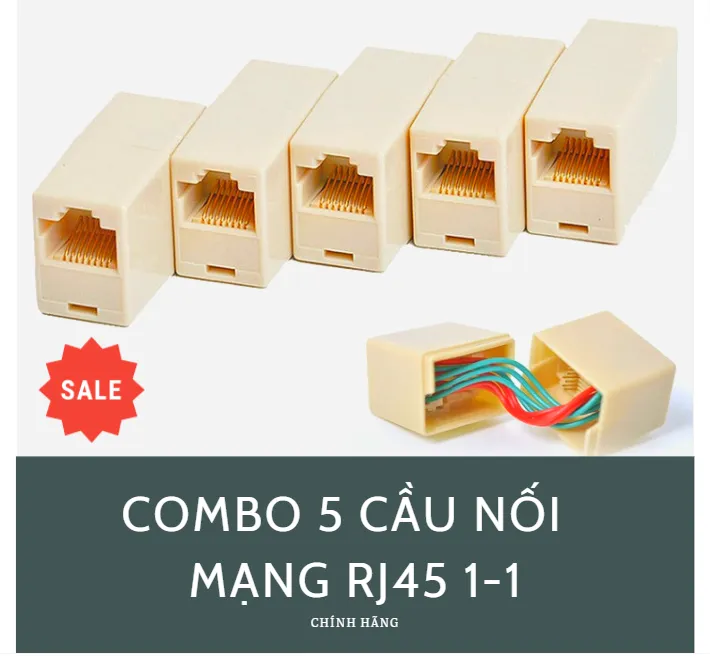 Combo 5 Cầu nối dây mạng RJ45 1-1 - Hàng chính hãng | Lazada.vn