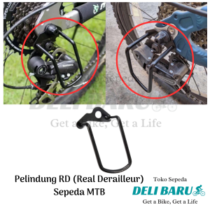 Pelindung Pengaman RD Rear Derailleur Protector Operan Gigi Box Bamper Sepeda lipat MTB Roadbike