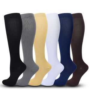 5 Pairs Copper Compression Socks 20-30mmHg Graduated Support Mens Womens S/M-XXL