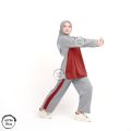 Setelan Olahraga Wanita Baju Senam Muslim Hijab Friendly Lengan Panjang 1 Set Pakaian Terbaru Ukuran L XL XXL Jumbo. 