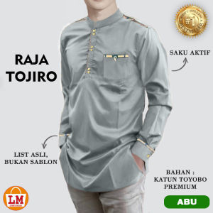 Baju Koko Pria Muslim QURTA RAJA TOJIRO Lengan Panjang Bahan Katun Toyobo Premium Adem JUMBO SIZE Ukuran M L XL XXL XXXL TERBARU TERMURAH TERLARIS LMS 23554 23356 23558 23560