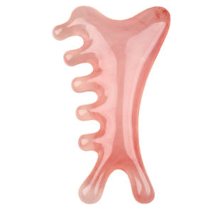 หวีคลายเส้นเมอริเดียนบนศีรษะ หวีนวดผมแบบพกพาฟันกว้าง