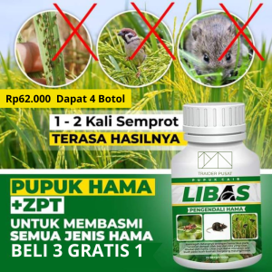 pupuk libas pembasmi hama beli 3 botol  gratis 1 botol jadi 4