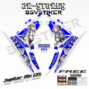 striping yamaha jupiter mx new 135 variasi anime karakter vestia zeta sku16 stok stiker jupiter mx 135 new / sticker njmx