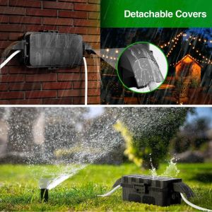 HUNIU Waterproof Performance IP54 Waterproof Junction Box Dustproof Performance IP54 Rated Outdoor Junction Box Durable Empty Internal Design Cable Connection Box Outdoor Use