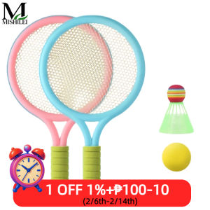 Mishilei Kids Badminton Racket Set Outdoor Indoor Training Rackets kids Parent-Child Interactive Game
