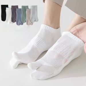 5 Pairs Short Tabi Finger Socks Mens Cotton Sweat-absorbing Odor-proof Boat Sock Spring Summer Sports Flip Flops Split Toe Sock2026