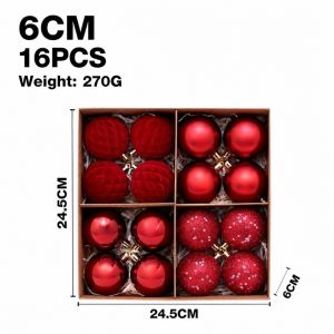 MINUTE 16Pcs Nhiều màu sắc Quả bóng Giáng sinh bằng nhung Lông nhung Bóng loáng Đồ trang trí treo tường dịp Giáng sinh.  Tròn Đồ trang trí cây thông Noel Dùng để trang trí nhà cửa.