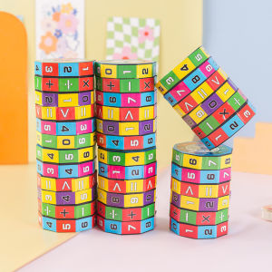 Kids Toys Kids Digital Cognition Toy Arithmetic Cylindrical Toy Arithmetic Toy Cube Cylinder Child