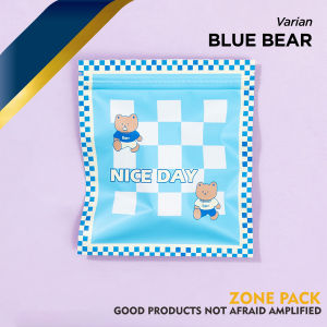 [ISI 10 PCS] Plastik Ziplock Cute Bear Plastik Klip Penyimpanan Aksesoris Serbaguna | Ziplock Klip Metalized Foil Plastik Souvenir Motif Kupu Lucu