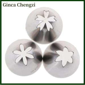 Ginca 1 bộ đầu phun làm bánh bắt kem vừa dụng cụ làm bánh đầu phun bằng thép không gỉ