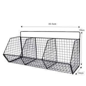 Yespery nhà bếp treo lưu trữ giỏ gginger tỏi Kệ không đục lỗ hàng tạp hóa chủ tường bếp gắn giá lưu trữ