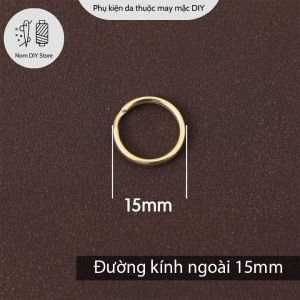 Khoen Móc Tròn Chất Đồng Thau Size 15mm/20mm/25mm/30mm Phụ Kiện Làm Đồ Da Túi Xách Bóp Ví Thủ Công Handmade DIY