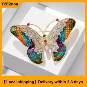【Local shipping】 Fashion Butterfly Brooches For Women Girls Colorful Butterfly Pins Wedding Party Jewelry Daily Clothing Accessories Gifts