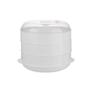 Sacesr Microwave Steamer Kitchen Plus Tropical Lid Steam Drawer Household Multifunctional Plastic Steamer Compartment 9R3H1