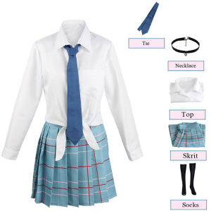 Anime Của Tôi Dress-up Darling Marin Kitagawa váy cosplay Cho Người Lớn Phụ Nữ Cos Tên đồng phục JK Ăn Mặc Trang Phục Áo sơ mi Nhật váy xếp ly đồng phục học sinh Bộ
