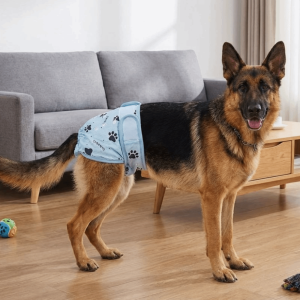 LABAICAI Adjustable Pet Sanitary Pants Washable Breathable Pet Physiological Pants Pet Supplies Leak Protection Pet Menstrual Panties Dog in Heat