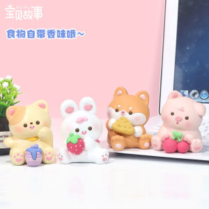 Food Half-SweetBlind box Toys Figure model Resin Crafts - Perhiasan mainan kotak buta Makanan Separuh Gula 半糖果咖迷你小摆件盲盒
