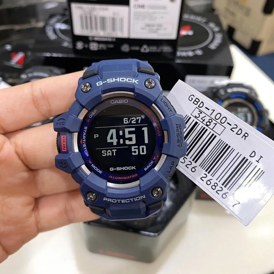 OFFICIAL WARRANTY) Casio G-Shock GBD-100-2 Digital Bluetooth Step