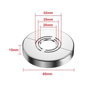 PRIMEPICKGLOBAL ABS Shower Faucet Cover Adjustable Wall Flange Faucet Decorative Cover Useful Plating Faucet Accessories Shower