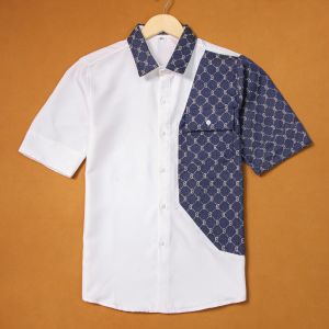 Áo sơ mi nam ngắn tay phối họa tiết đẹp chất vải đũi nhiều màu sang trọng trẻ trung mẫu mới hot trend giá DV-FASHION