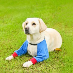 DGFDF Breathable Dog Recovery Sleeve Cotton Adjustable Puppy Elbow Wrap Practical Soft Pet Supplies For Dog Front Leg