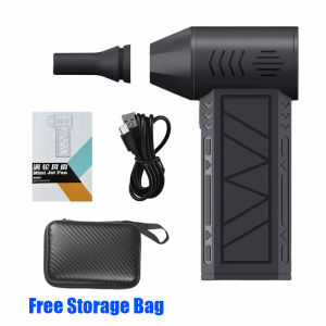 🇸🇬[Ready Stock] Mini Air Blower Cordless Turbo Jet Fan Electric Air Duster 130000rpm Violent Blower Powerful Wind 52m/s Duct Fan