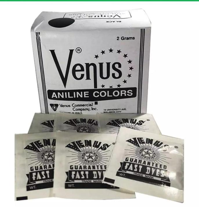 Venus / dura smooth Aniline Fabric Dye in 6 sachets/pack Lazada PH