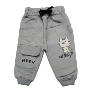 Celana Joger Anak Seri Binatang Kucing Meow Lucu usia 6 Bulan - 5 Tahun