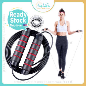 Ezlife Adjustable Jump Rope Slim Fitness Skipping Rope/Soft Handles Tangle free for Exercise Workouts/ Tali lompat / 跳绳运动瘦身