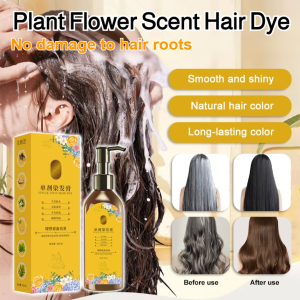 Natural Plant Hair Dye Color Hair Dyeing Cream Shampoo Dye Hair And Hair Care 3 In1 Hair Dye No Hurt To Scalp