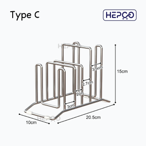 Kitchen Cutting Board Holder 304 Stainless Steel Pot Lid Storage Rack Dish Cloth Drying Rack