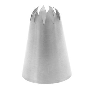 GG # C10 kích thước lớn đường ống vòi phun bánh kem trang trí đóng băng Mẹo 10 răng gần sao