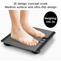 HOMEKARE [FREE BATTERY] 26cm Digital Body Weight Bathroom Scale LCD Display Smart Weight With Temperature Function Health Weighting Floor. 