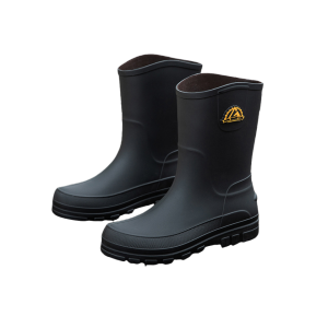 New Mens Waterproof Shoes Rain Shoes Anti Slip Rain Boots Mid Tube Fashionable Rubber Shoes Korean Version Slip On Shoes Casual Fit