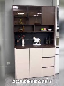 CraftedLiving SG-Medieval-Style Sideboard Solid Wood Wall-Mounted Integrated Small Apartment Modern Minimalist Tea Cabi