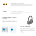 Sony WH-1000XM5 Headphones  Wireless Bluetooth Over-Ear Headset Built-in Microphone  Suitable for IOS/Android. 