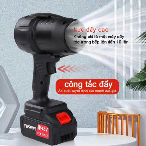 Máy Thổi Phản Lực Siêu Mạnh Công Suất 1050W Quạt Thổi Turbofan Chân Pin Phổ Thông Makita Siêu Hot