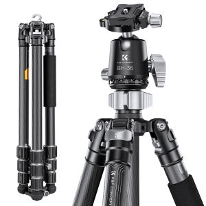 K&F CONCEPT Portable Carbon Fiber Tripod X Series 12kg 1.8m With Detachable Travel Suitable For DSLR