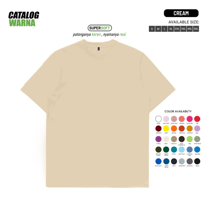 asauqi kaos polos pria combad -Kaos Combed Premium - Lembut dan Tahan